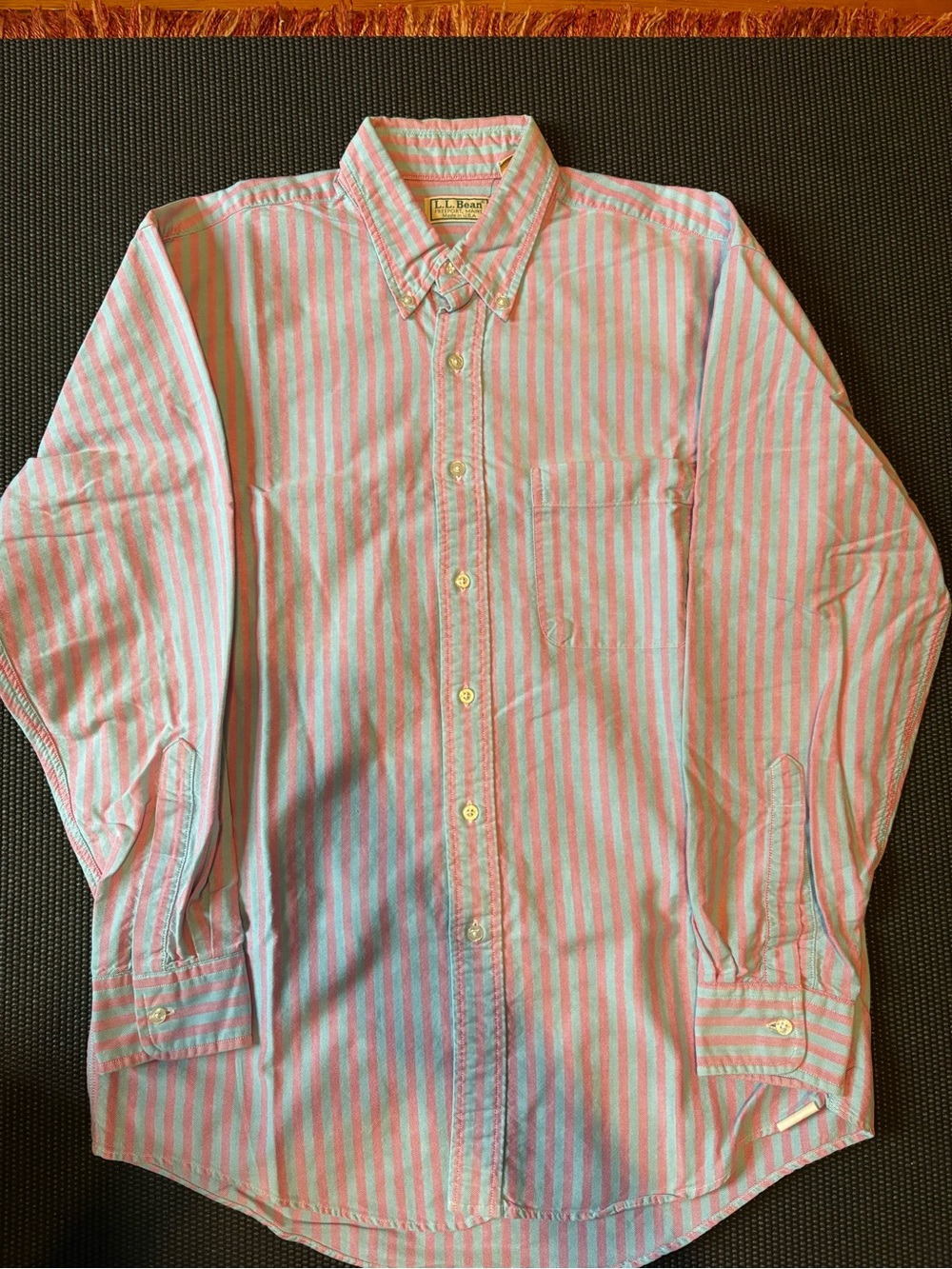 Vintage LL Bean Striped Oxford Shirt